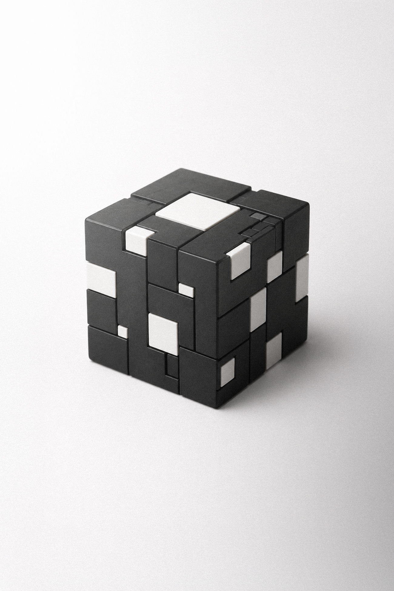 Cubo modulare bianco e nero